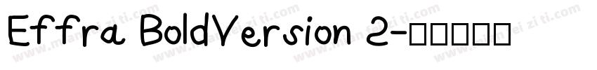 Effra BoldVersion 2字体转换